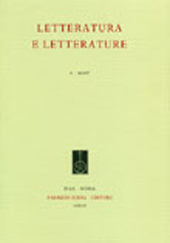 Issue, Letteratura e letterature : 16, 2022, Fabrizio Serra