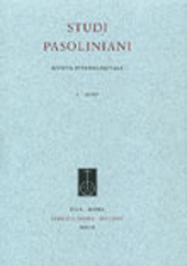 Fascicule, Studi pasoliniani : rivista internazionale : 17, 2023, Fabrizio Serra