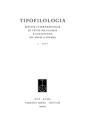 Heft, Tipofilologia : rivista internazionale di studi filologici e linguistici sui testi a stampa : 16, 2023, Fabrizio Serra