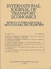 Fascicolo, International journal of transport economics : Rivista internazionale di economia dei trasporti : XXIX, 3, 2002 [sample copy], La Nuova Italia  ; RIET  ; Fabrizio Serra