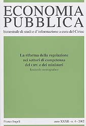 Issue, Economia pubblica. Fascicolo 4, 2002, Franco Angeli