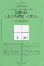Fascicolo, Rivista trimestrale di scienza della amministrazione. GEN./MAR., 2002, Franco Angeli