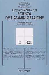 Fascicolo, Rivista trimestrale di scienza della amministrazione. APR./GIU., 2002, Franco Angeli