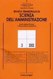 Fascicolo, Rivista trimestrale di scienza della amministrazione. LUG./SET., 2002, Franco Angeli