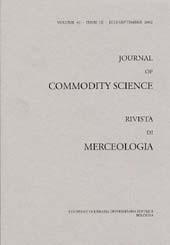 Issue, Journal of commodity science, technology and quality : rivista di merceologia, tecnologia e qualità. JUL./SEP., 2002, CLUEB  ; Coop. Tracce