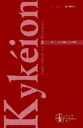 Fascículo, Kykéion : semestrale di idee in discussione. N. 7 (Marzo 2002), 2002, Firenze University Press