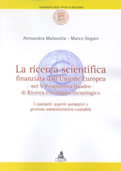 E-book, La ricerca scientifica finanziata dall'Unione europea nel 5. programma quadro di ricerca e sviluppo tecnologico : i contratti: aspetti normativi e gestione amministrativo-contabile, CLUEB
