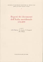 eBook, Regesti dei documenti dell'Italia meridionale, 570-899, École française de Rome