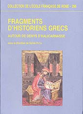 Chapter, Pour un nouveau classement des fragments historiques de Denys d'Halycarnasse (Antiquités romaines, livres 14-20), École française de Rome