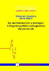 E-book, Da amministratore a manager: il dirigente pubblico nella gestione del personale ..., Cavaliere, Vincenzo, Firenze University Press