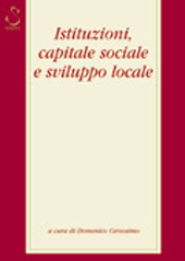 Chapitre, Politiche di sviluppo locale e processi istituzionali: per una analisi sociologica dei "patti territoriali", Rubbettino