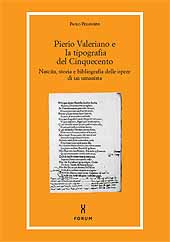 Capitolo, Cenni sulla bibliografia di Pierio Valeriano : la Bibliografia bellunese, Forum