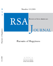 Journal, RSA Journal : nuova serie : rivista annuale della associazione italiana di studi nordamericani, AISNA