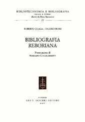 E-book, Bibliografia reboriana, Cicala, Roberto, L.S. Olschki