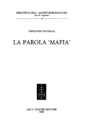 eBook, La parola mafia, L.S. Olschki