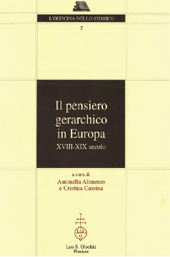 E-book, Il pensiero gerarchico in Europa : 18.-19. secolo, L.S. Olschki