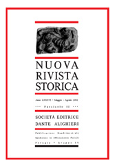 Fascículo, Nuova rivista storica : LXXXVI, 2, 2002, Società editrice Dante Alighieri