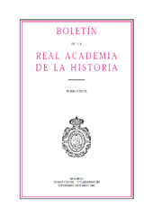 Heft, Boletín de la Real Academia de la Historia : CXCIX, III, 2002, Real Academia de la Historia
