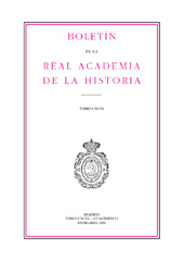 Fascicolo, Boletín de la Real Academia de la Historia : CXCIX,I, 2002, Real Academia de la Historia