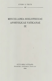 eBook, Miscellanea Bibliothecae Apostolicae Vaticanae IX., Biblioteca apostolica vaticana