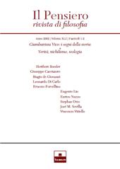 Heft, Il Pensiero : rivista di filosofia : XLI, 1/2, 2002, InSchibboleth
