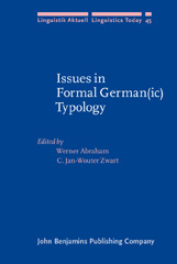 eBook, Issues in Formal German(ic) Typology, John Benjamins Publishing Company