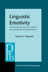 eBook, Linguistic Emotivity, John Benjamins Publishing Company