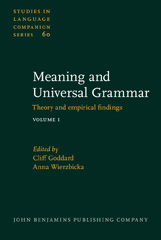 m, Meaning and Universal Grammar, John Benjamins Publishing Company