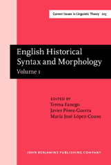 eBook, English Historical Syntax and Morphology, John Benjamins Publishing Company