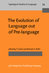 E-book, The Evolution of Language out of Pre-language, John Benjamins Publishing Company