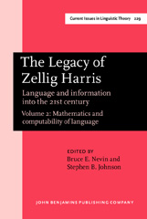 E-book, The Legacy of Zellig Harris, John Benjamins Publishing Company