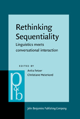 E-book, Rethinking Sequentiality, John Benjamins Publishing Company