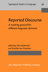 E-book, Reported Discourse, John Benjamins Publishing Company