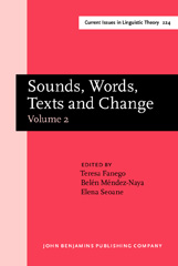 E-book, Sounds, Words, Texts and Change, John Benjamins Publishing Company