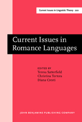 E-book, Current Issues in Romance Languages, John Benjamins Publishing Company