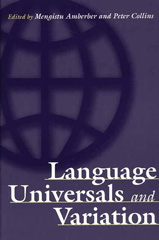 E-book, Language Universals and Variation, Bloomsbury Publishing