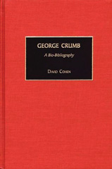 eBook, George Crumb, Cohen, David, Bloomsbury Publishing