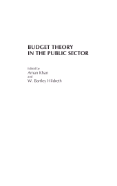 E-book, Budget Theory in the Public Sector, Bloomsbury Publishing