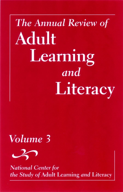 E-book, The Annual Review of Adult Learning and Literacy, Volume 3, Jossey-Bass
