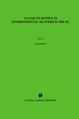 E-book, Access to Justice in Environmental Matters in the EU, Kluwer Law International