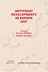 E-book, Antitrust Developments in Europe 2001, Kluwer Law International