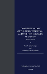 E-book, Competition Law of the European Union and the Netherlands : An Overview, Voorde, Sander J. van der., Kluwer Law International