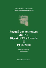 E-book, Digest of CAS Awards II, Kluwer Law International