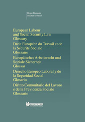 E-book, European Labour Law and Social Security Law : Glossary, Blanpain, Roger, Wolters Kluwer