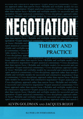 E-book, Negotiation, Goldman, Alvin, Kluwer Law International