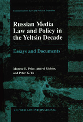 E-book, Russian Media Law and Policy in the Yeltsin Decade, Kluwer Law International