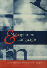 eBook, Management and Language : The Manager as a Practical Author, Sage