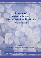 E-book, Journal of Metastable and Nanocrystalline Materials : e-volume 2002, Trans Tech Publications Ltd
