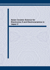 E-book, Asian Ceramic Science for Electronics II and Electroceramics in Japan V, Trans Tech Publications Ltd