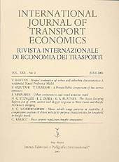 Issue, International journal of transport economics : Rivista internazionale di economia dei trasporti : XXX, 2, 2003, La Nuova Italia  ; RIET  ; Fabrizio Serra